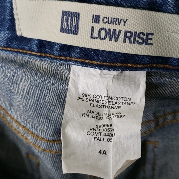 Gap Curvy Low Rise Boot Cut Jeans Size 4 - Picture 5 of 6